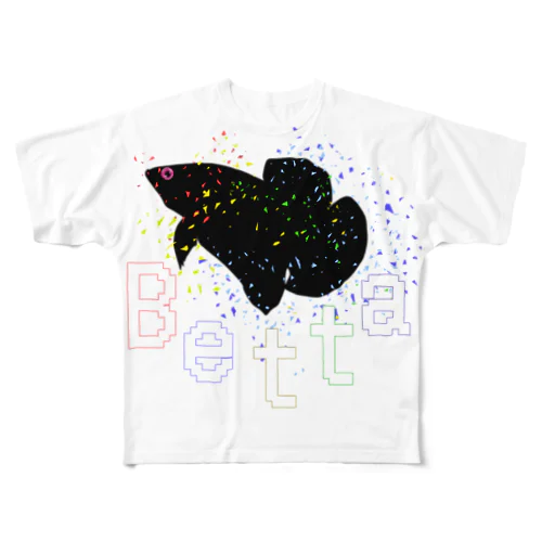 VividFishBetta フルグラフィックTシャツ