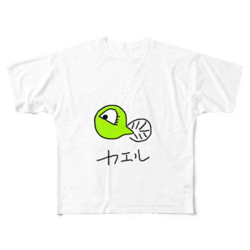 一足先ジャクシ フルグラフィックTシャツ