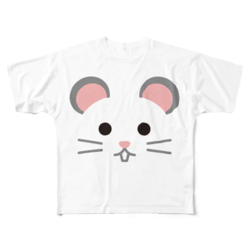 干支アップ-子-animal up-アニマルアップ- All-Over Print T-Shirt