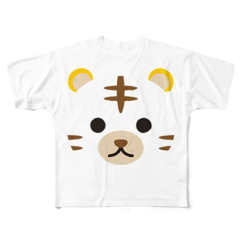 干支アップ-寅-animal up-アニマルアップ- All-Over Print T-Shirt