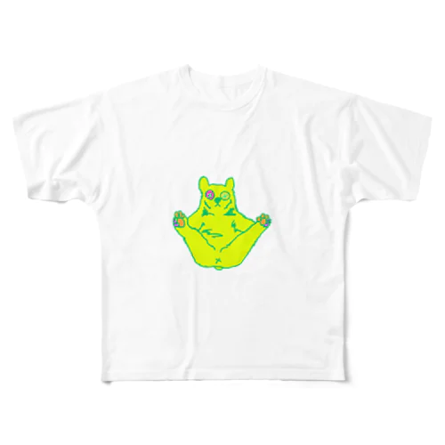 Ｖ字熊 All-Over Print T-Shirt