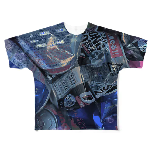 アイラブ不健康 All-Over Print T-Shirt