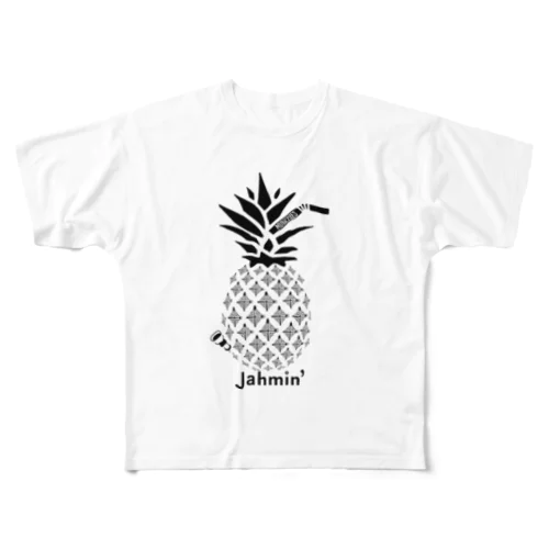 Jahmin’ Pine Bong 풀그래픽 티셔츠