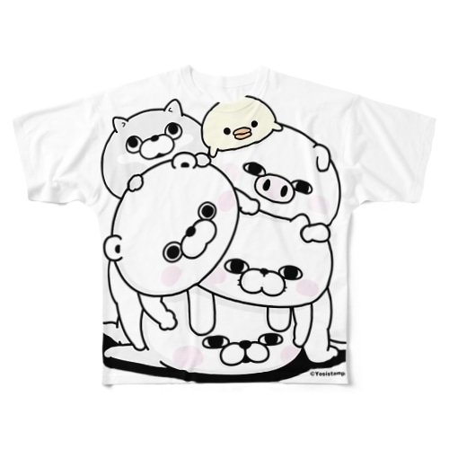 塊（かたまり） All-Over Print T-Shirt