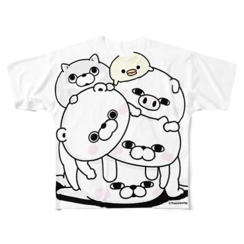 塊（かたまり） All-Over Print T-Shirt