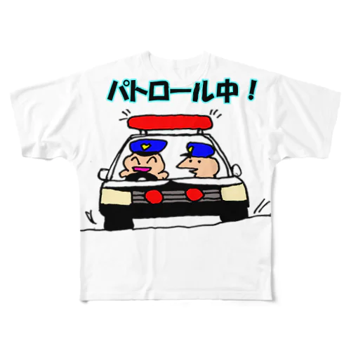 パトカー フルグラフィックTシャツ