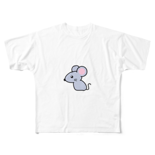 可愛いネズミTシャツ All-Over Print T-Shirt