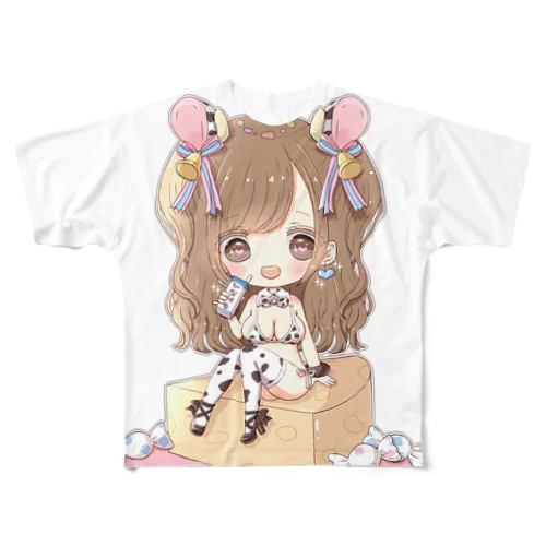 ひなぺち フルグラフィックTシャツ