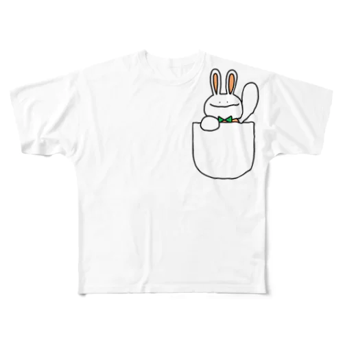 ひょっこりぺうさ フルグラフィックTシャツ