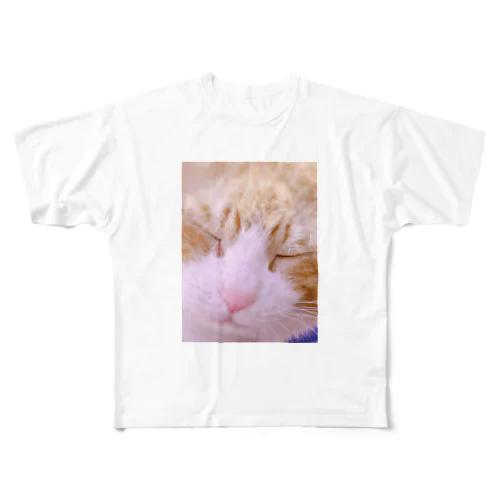 保護猫 セサミくん All-Over Print T-Shirt