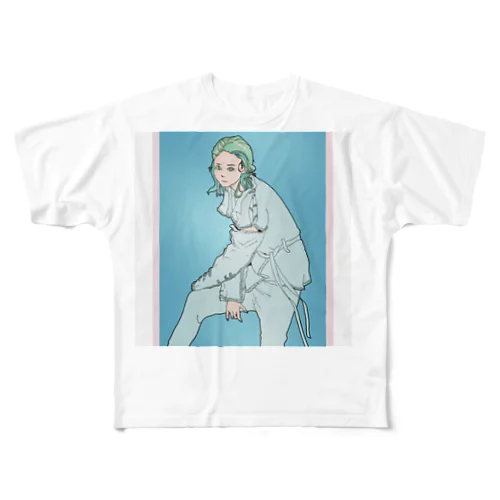 mermaid フルグラフィックTシャツ