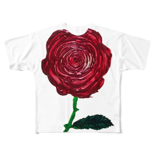 花シリーズ【薔薇】 All-Over Print T-Shirt