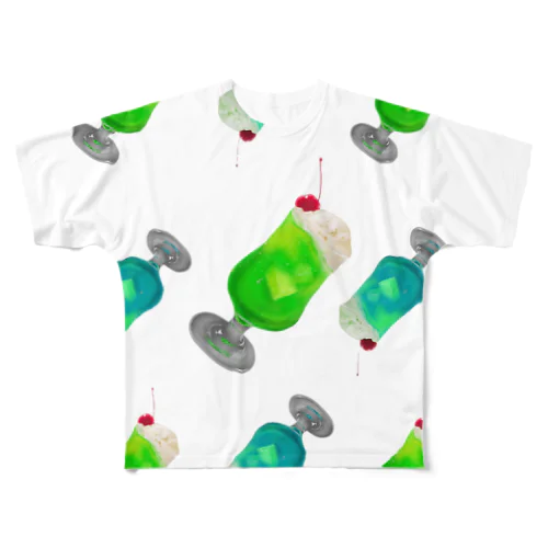 くりーむそーだ(透過) All-Over Print T-Shirt