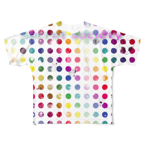 カラフルSS All-Over Print T-Shirt