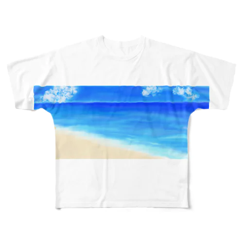 夏の海 フルグラフィックTシャツ