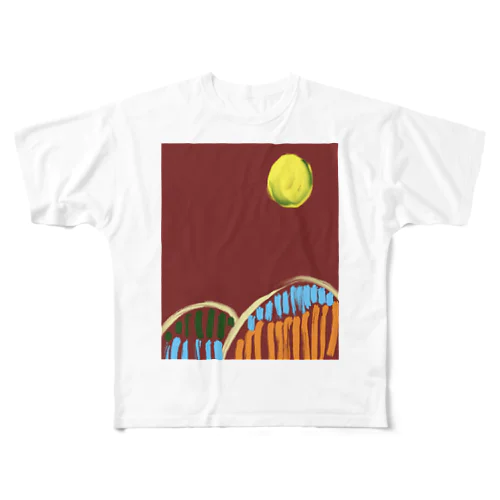 Moon / Sun All-Over Print T-Shirt