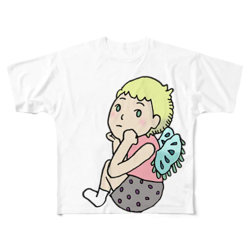 トイレの妖精さん All-Over Print T-Shirt