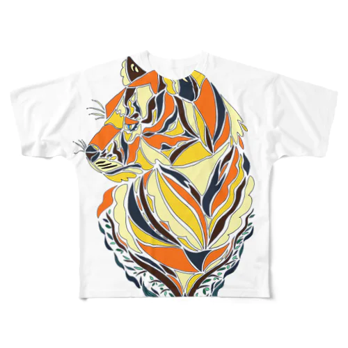 tigar01_2 フルグラフィックTシャツ