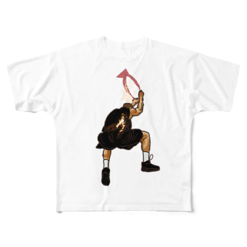 This is The Slamdunk Black All-Over Print T-Shirt