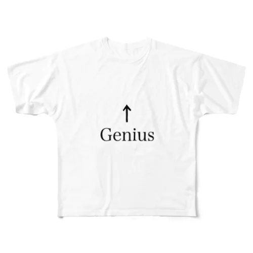 Genius フルグラフィックTシャツ