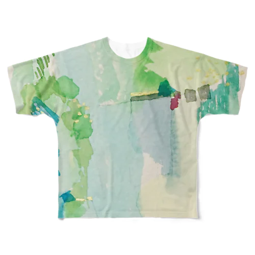 ハタケ tate All-Over Print T-Shirt