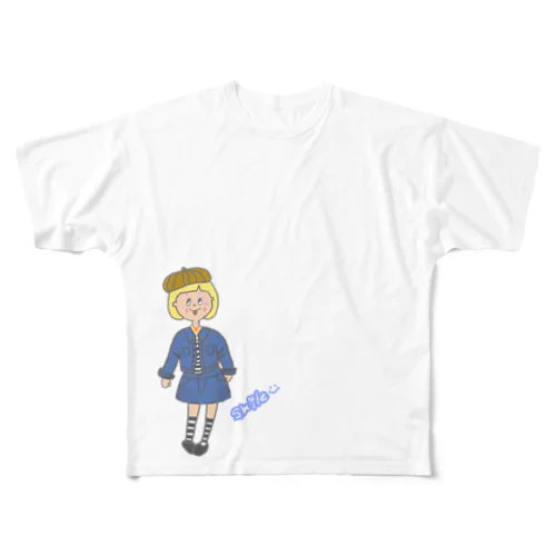 smile★ガール！エマ。 フルグラフィックTシャツ