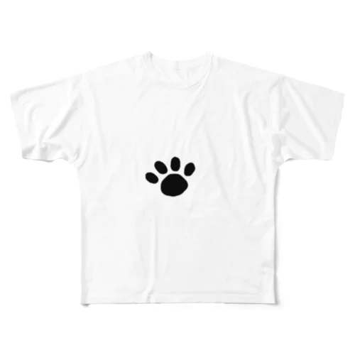 Paw All-Over Print T-Shirt