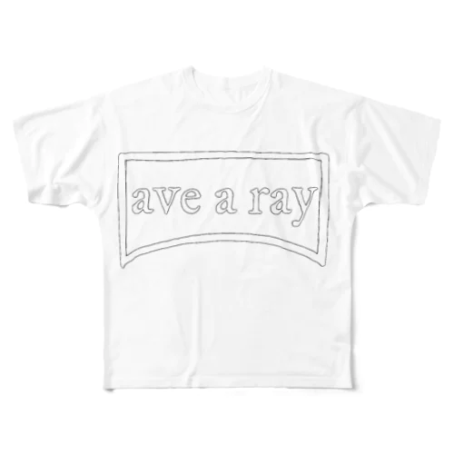 ave a ray フルグラフィックTシャツ