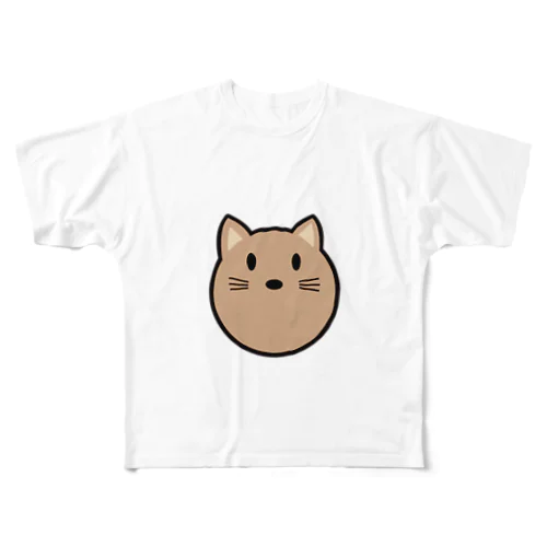 ネコ フルグラフィックTシャツ