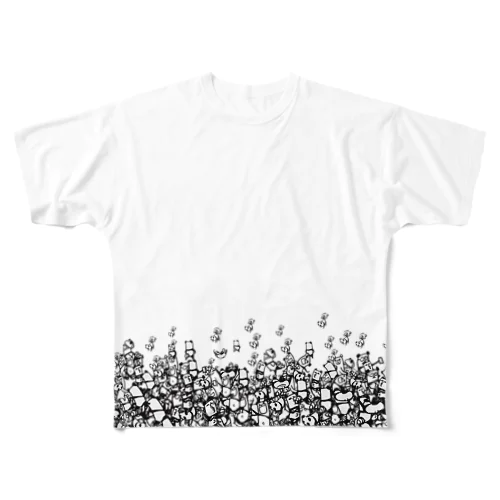 群れ All-Over Print T-Shirt