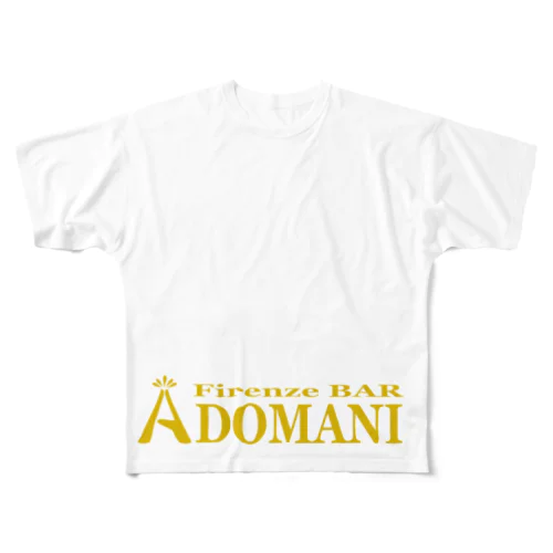 ADOMANIロゴ　ONE All-Over Print T-Shirt