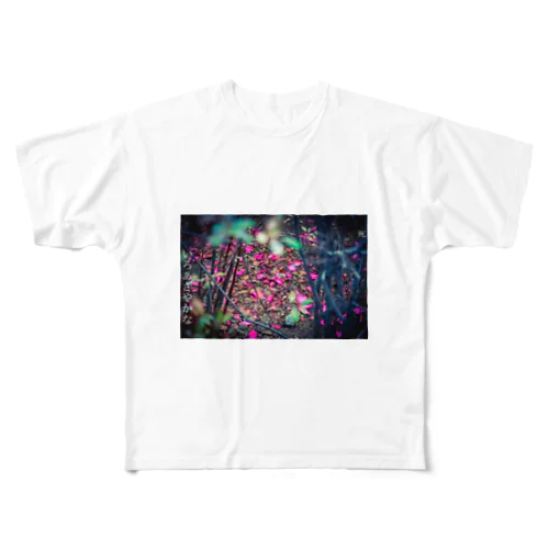 いろあざやかな死（椿） All-Over Print T-Shirt