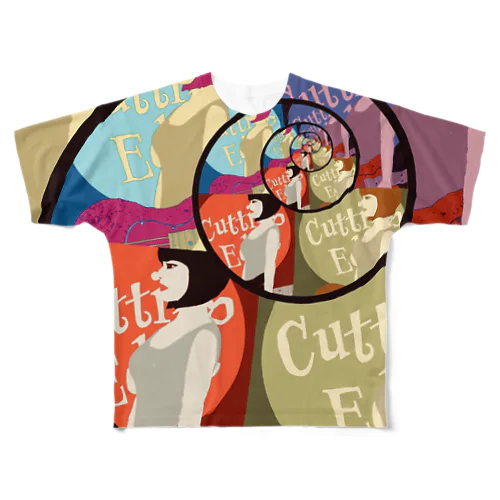 CUTTING EDGE All-Over Print T-Shirt