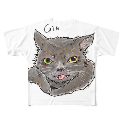 GIN フルグラフィックTシャツ