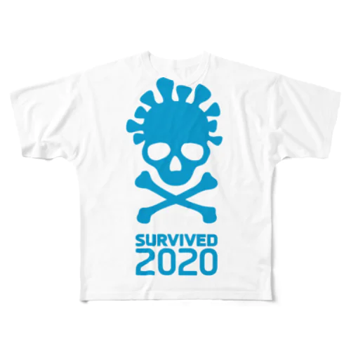 Survived 2020 (Blue) フルグラフィックTシャツ