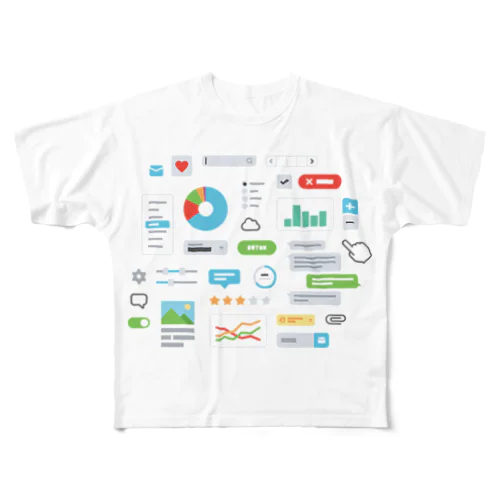 UI/UX (Light) All-Over Print T-Shirt