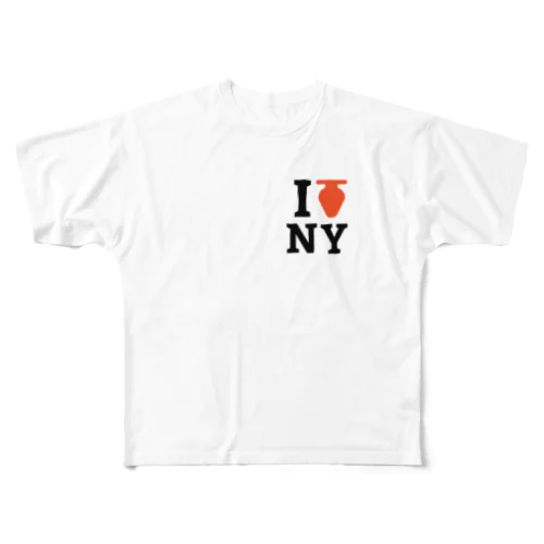 I love NY フルグラフィックTシャツ