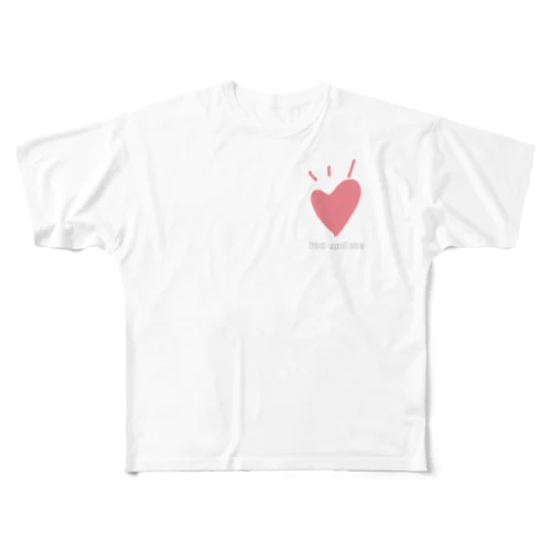 You and me フルグラフィックTシャツ