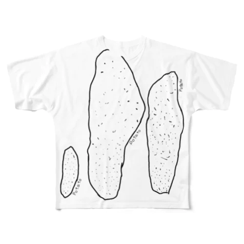 ポテト All-Over Print T-Shirt