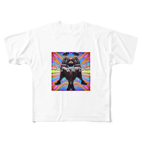 イケてるサイケしゃつ All-Over Print T-Shirt