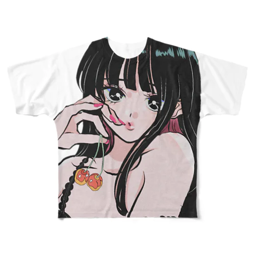 Cherry All-Over Print T-Shirt