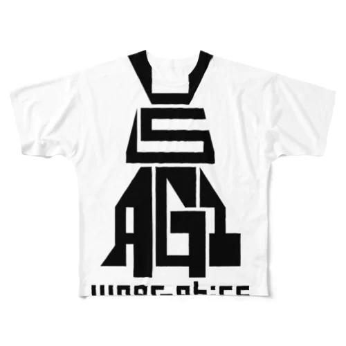 USAGI / 兎 All-Over Print T-Shirt