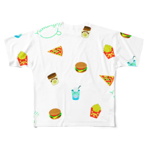 YUMMY!!! フルグラフィックTシャツ