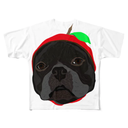 APPLE-LUKE フルグラフィックTシャツ