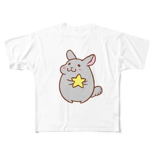 チンチラ☆星 フルグラフィックTシャツ