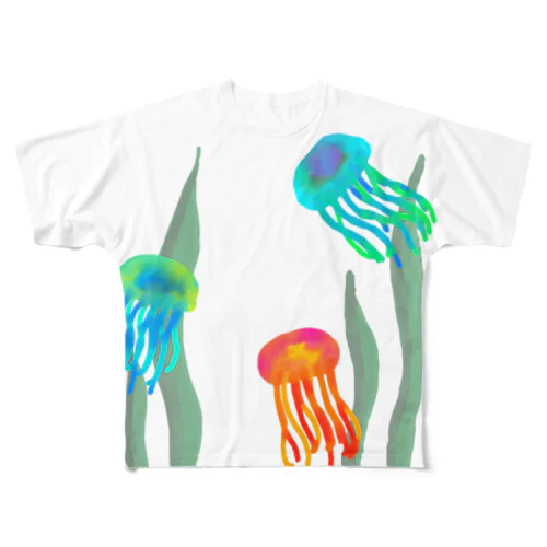 揺蕩うものたち All-Over Print T-Shirt