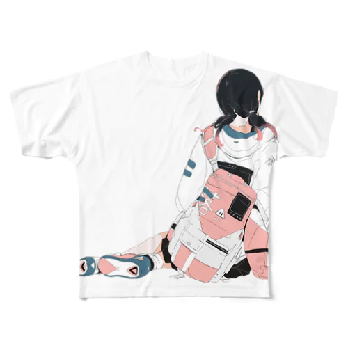 牛すじそば All-Over Print T-Shirt