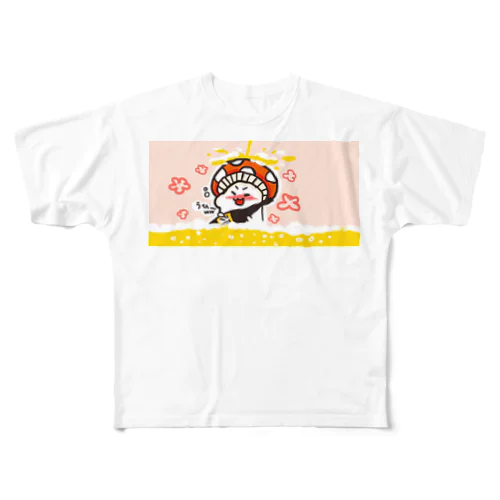 きのころいどさん「さけうひー」シリーズ All-Over Print T-Shirt