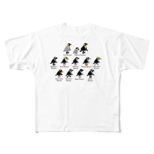 スペードペンギン フルグラフィックTシャツ
