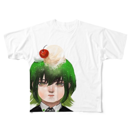 メロンソーダ All-Over Print T-Shirt